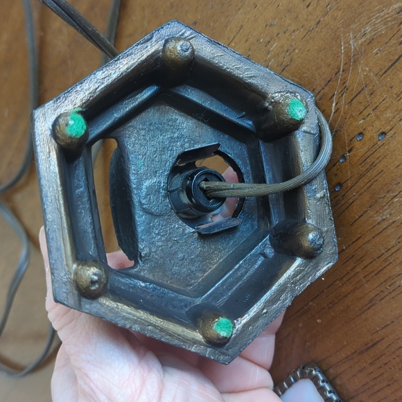 Strained Glass Fan accent/night light - Picture 14 of 15